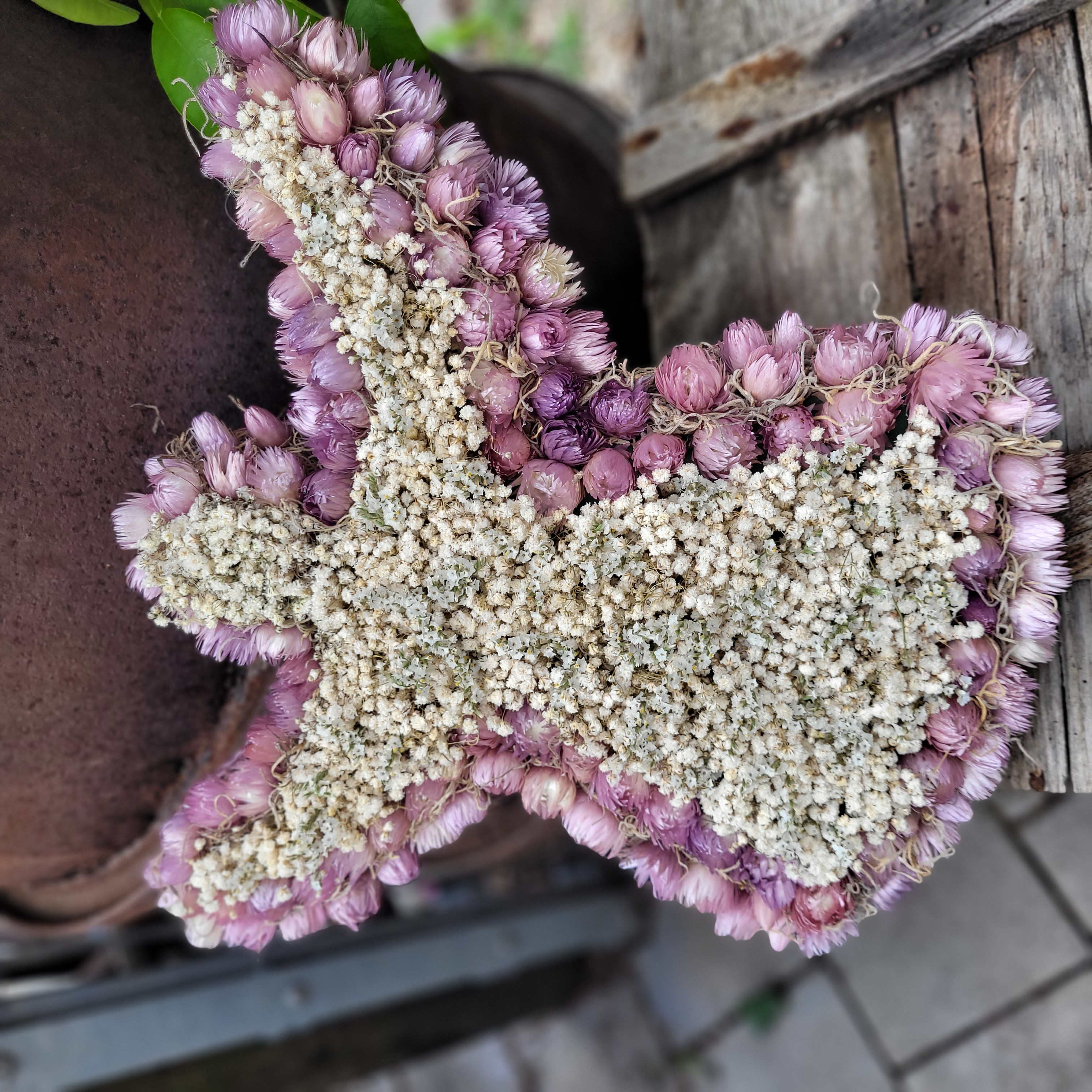 Grabschmuck * Engel * Trockenblumen
