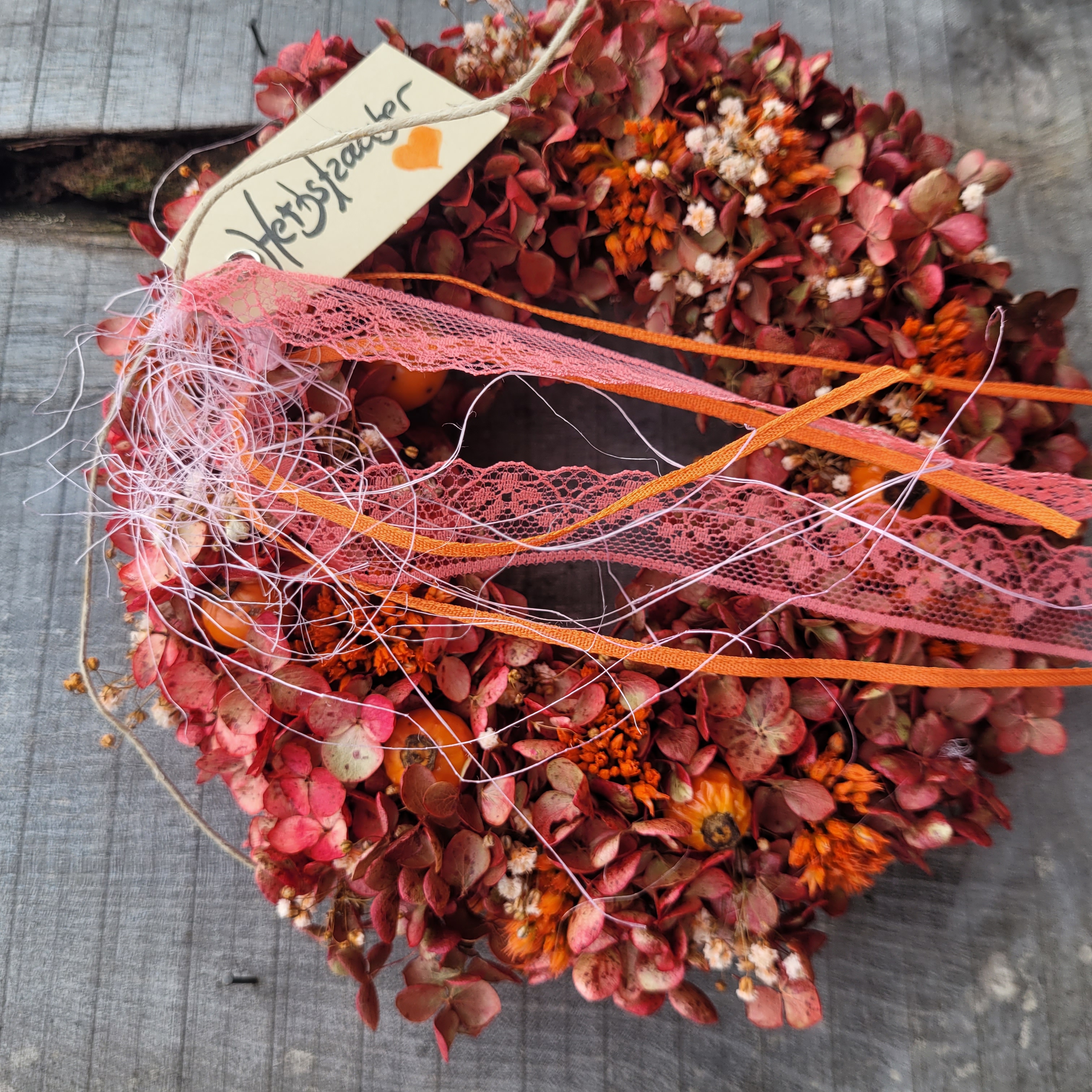 Herbstkranz * Türkranz * Trockenblumen