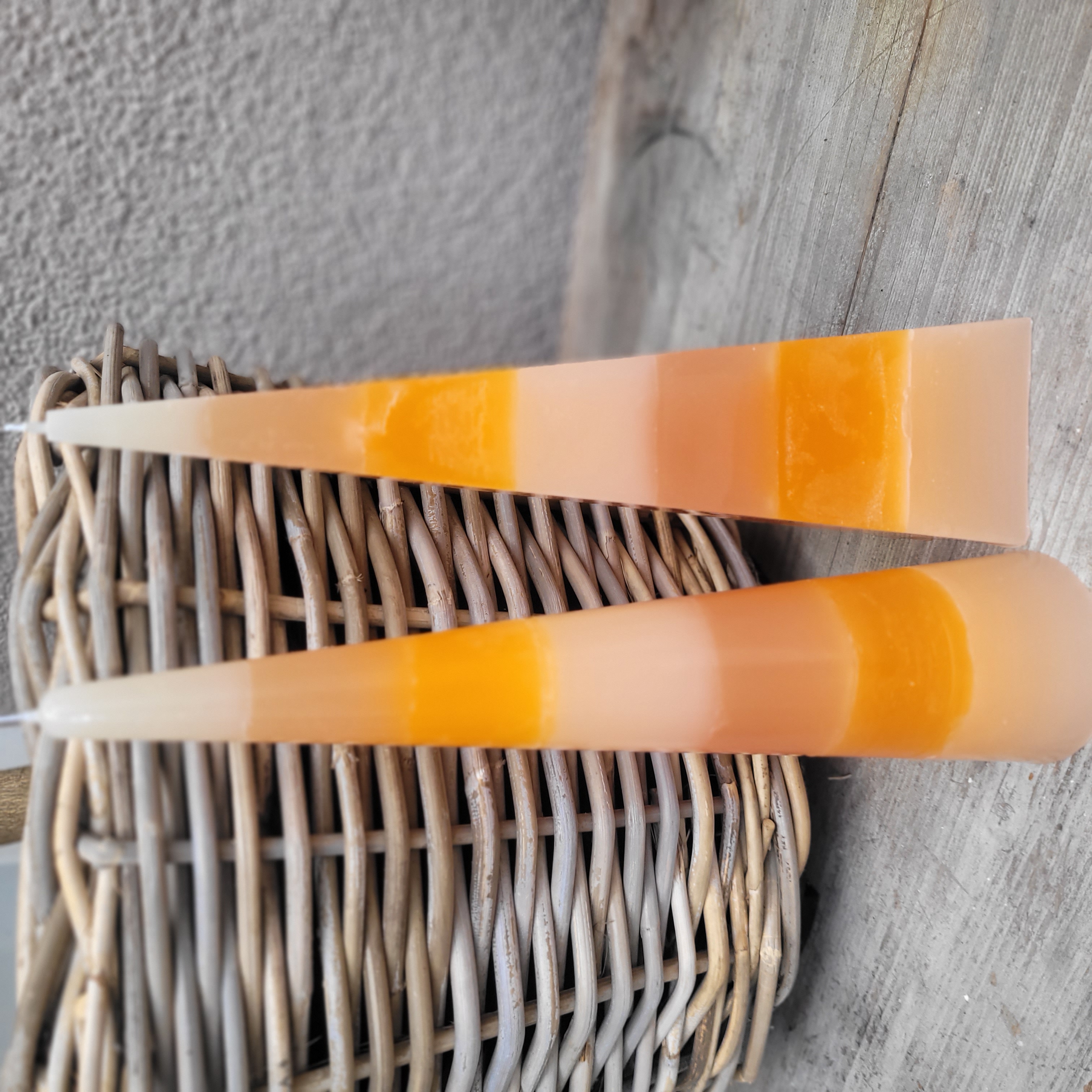 Pyramide * Kerze * Kegel * orange