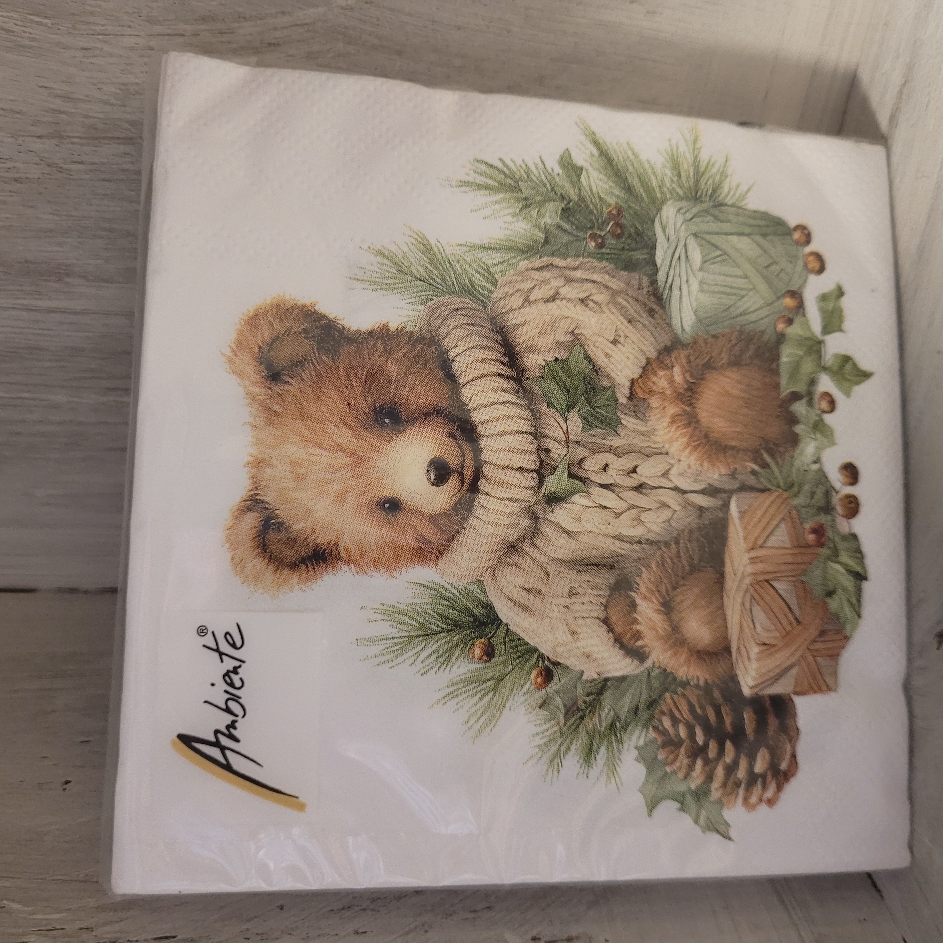 Servietten * Cuddle bear * Weihnachten